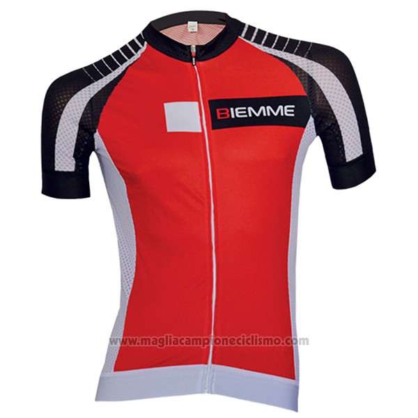 2017 Abbigliamento Ciclismo Biemme Moody Rosso Manica Corta e Salopette